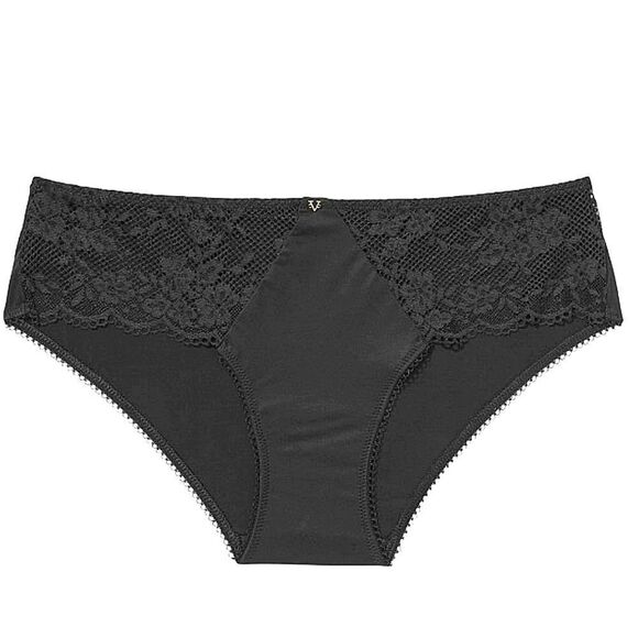 Victoria's Secret LOVE CLOUD black Hiphugger Panty in Lace Trim size small - Picture 1 of 14